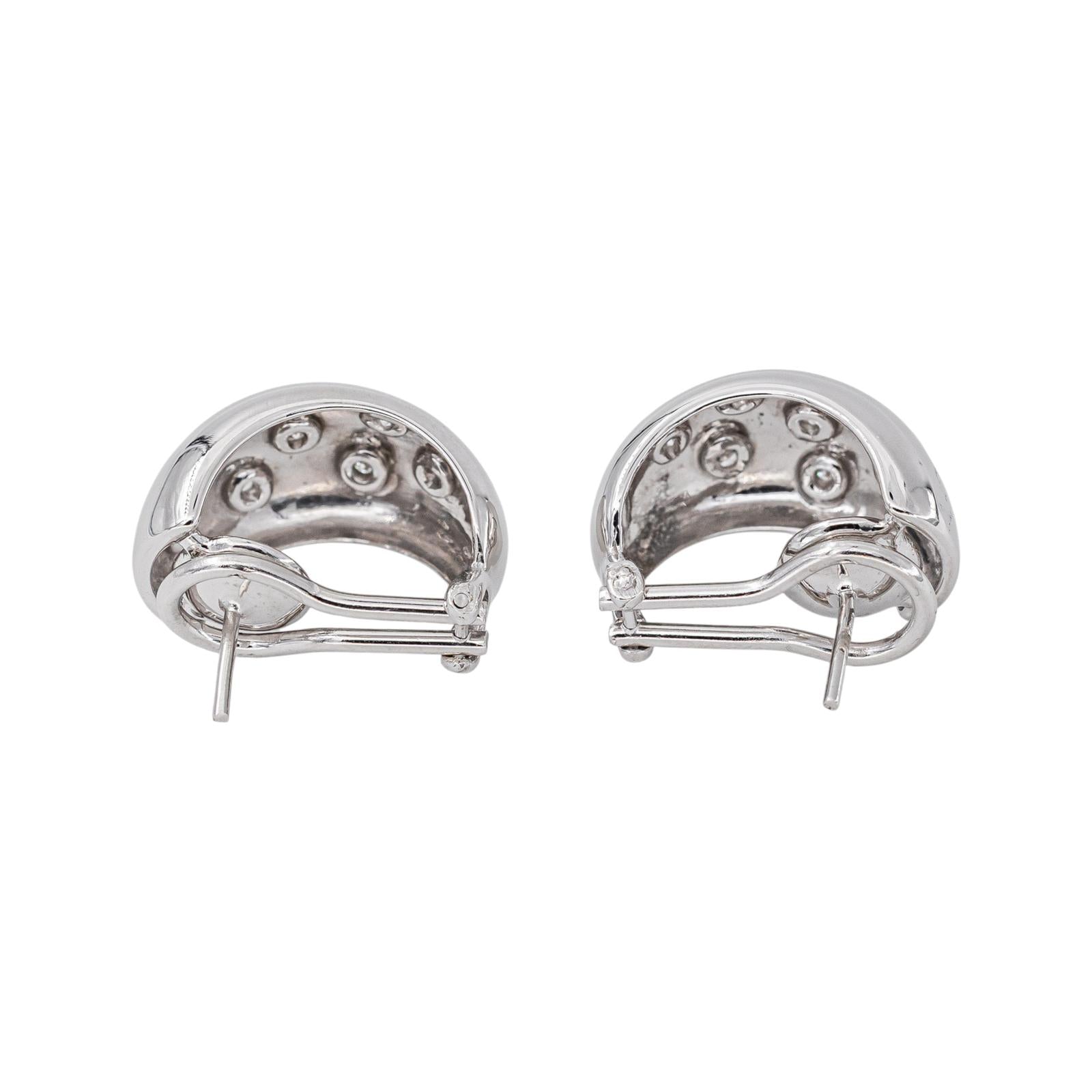 Boucles d'oreilles Or blanc Diamant