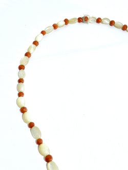 Collier Perles en nacre et corail
