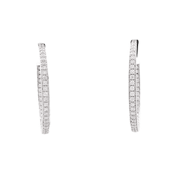 Earrings Cartier, white gold and diamonds.