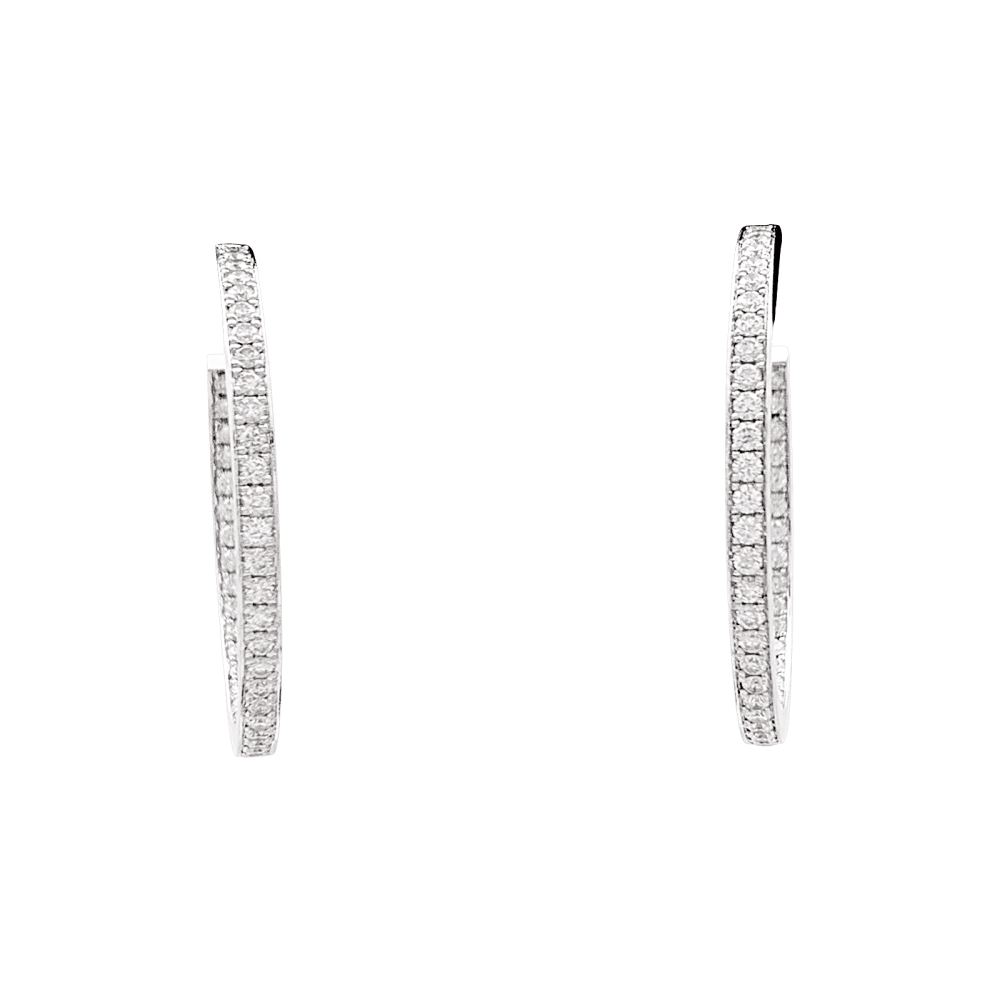 Earrings Cartier, white gold and diamonds.