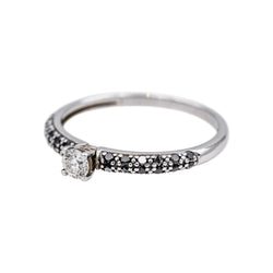 Bague  Solitaire  Or blanc Diamant