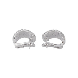 Bulgari Boucles d'oreilles Parentesi Or blanc Diamant