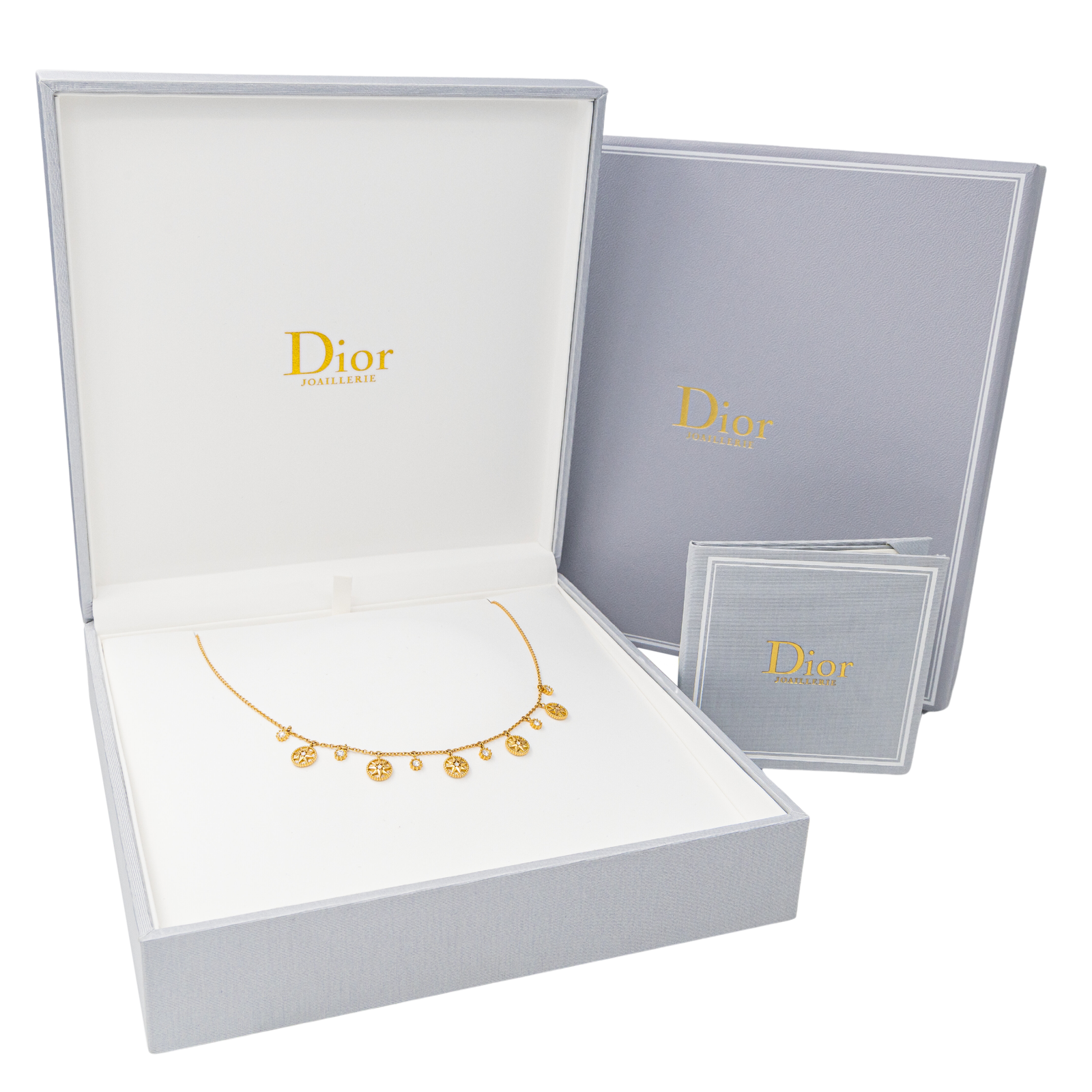 Dior "Rose des vents" Necklace in Yellow gold with Diamonds