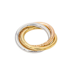 Cartier Trinity Yellow Gold Diamond Cord Bracelet