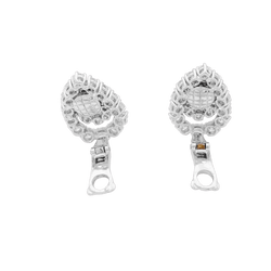 BOUCHERON Clip-On Earrings in white gold, Platinum, and Diamonds