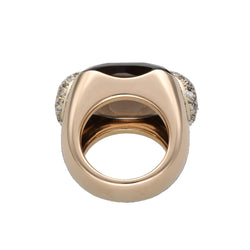 POMELLATO "Pin Up" Cocktail Ring in rose gold, quartz, and diamonds