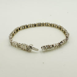 Bracelet en or blanc et diamants