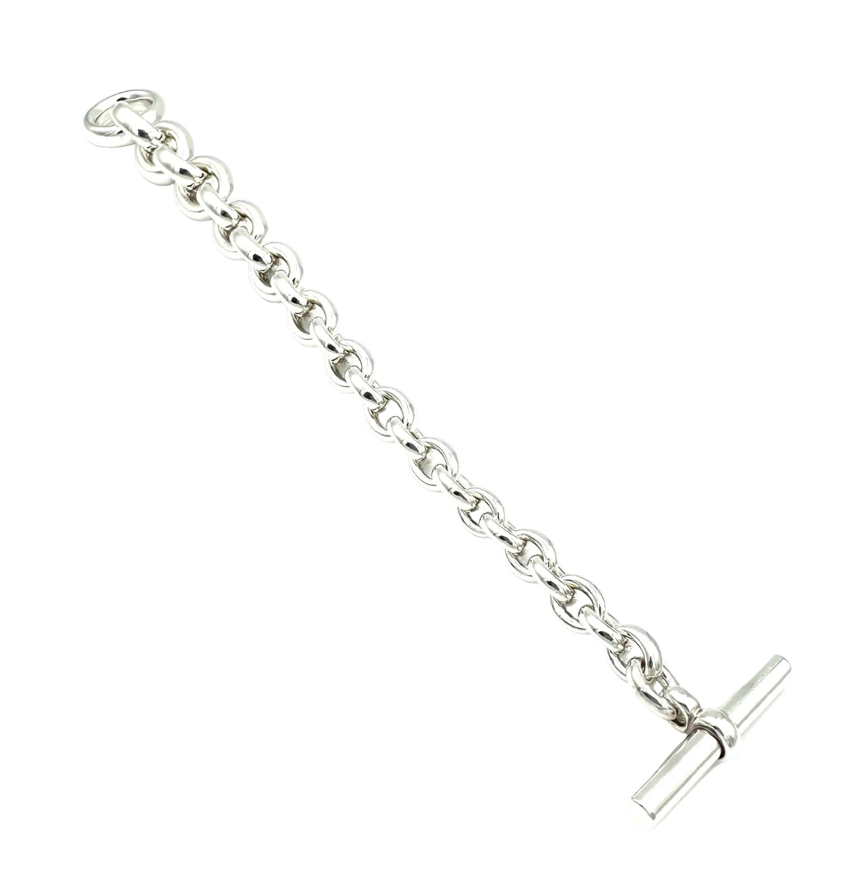 HERMÈS "Crescendo" Silver Link Bracelet