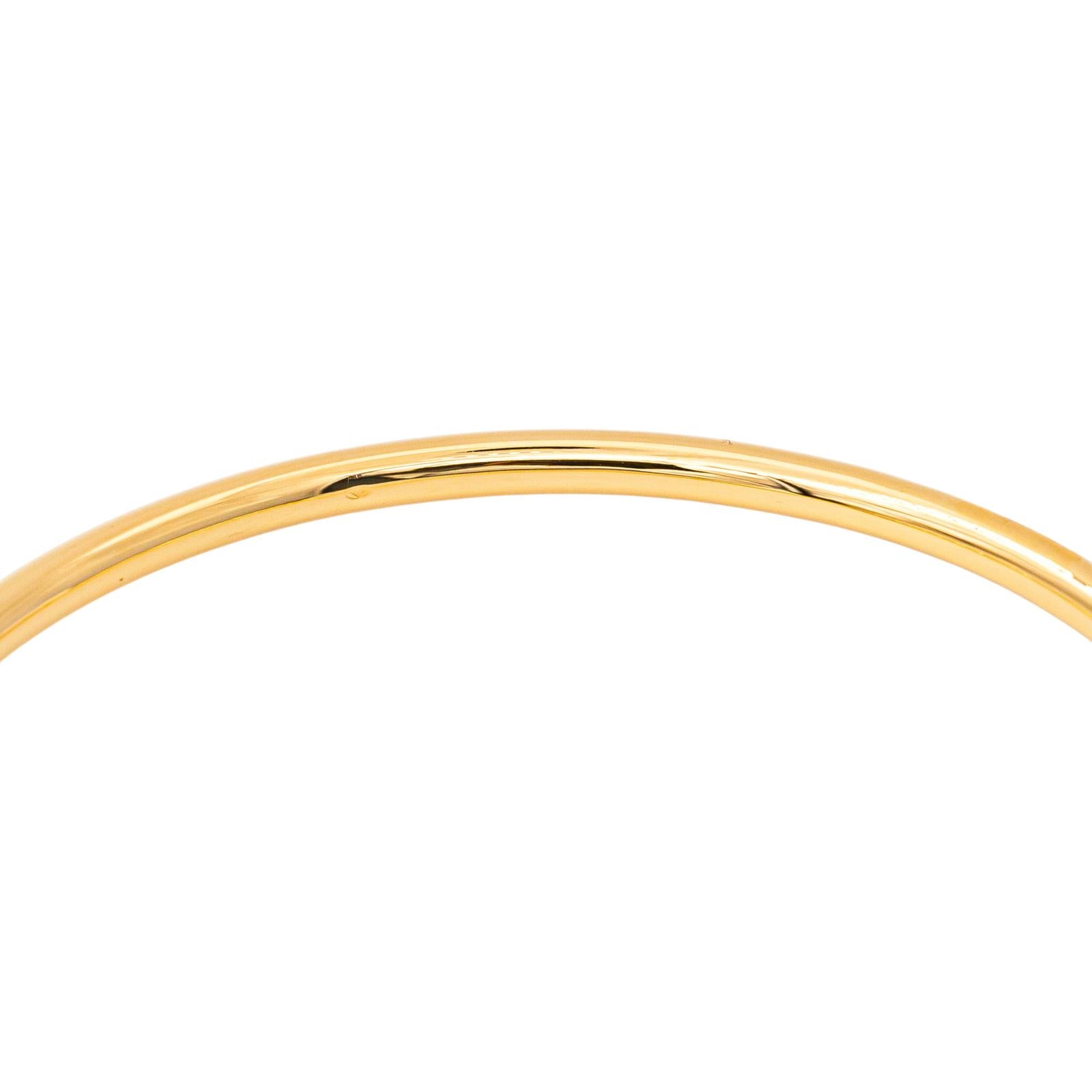 Yellow Gold Bangle Bracelet