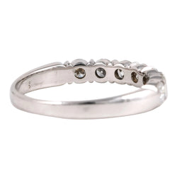 White Gold and Diamond Wedding Band