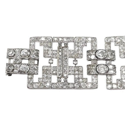 White gold, platinum, and diamond bracelet