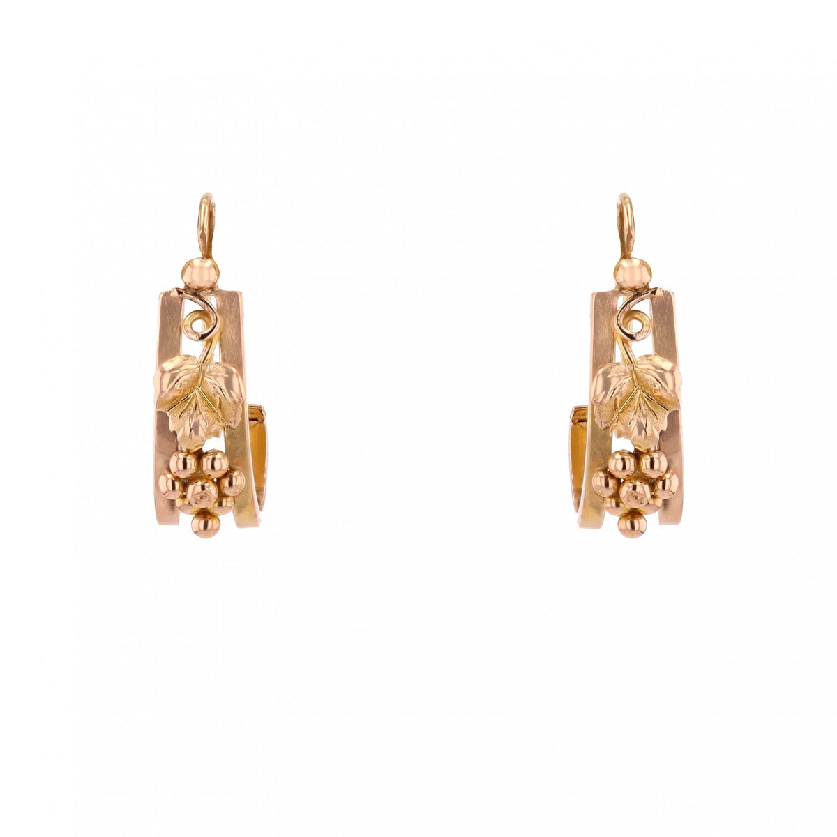 Boucles d'oreilles Dormeuses en or rose