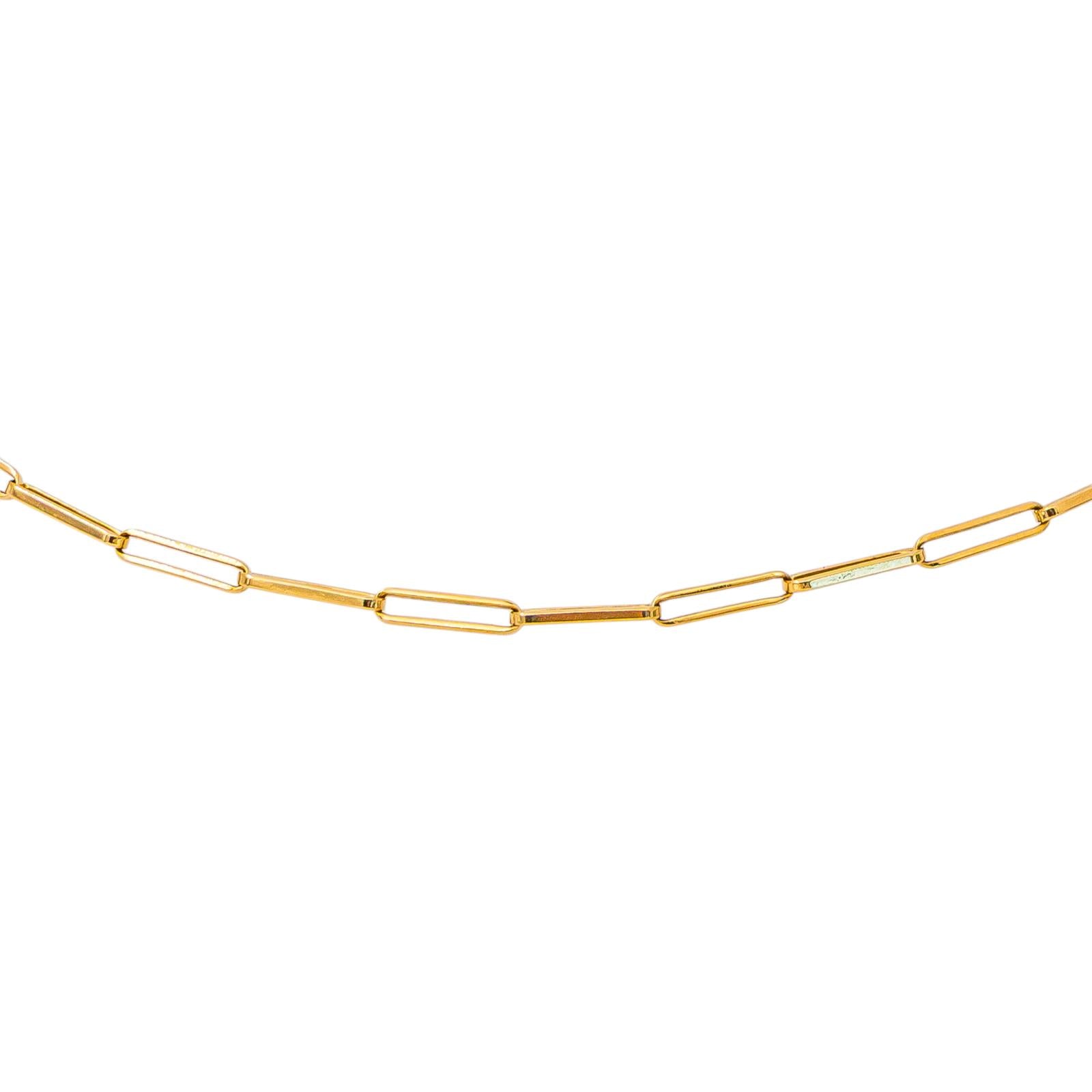 Yellow Gold Forçat Link Necklace