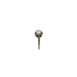 White Gold Solitaire Ring with Diamonds