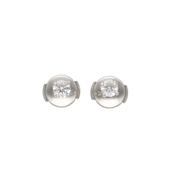 TIFFANY & CO. Stud Earrings in Platinum and Diamonds