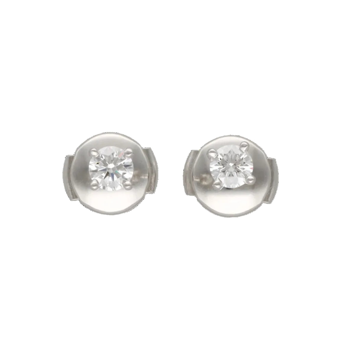 TIFFANY & CO. Stud Earrings in Platinum and Diamonds