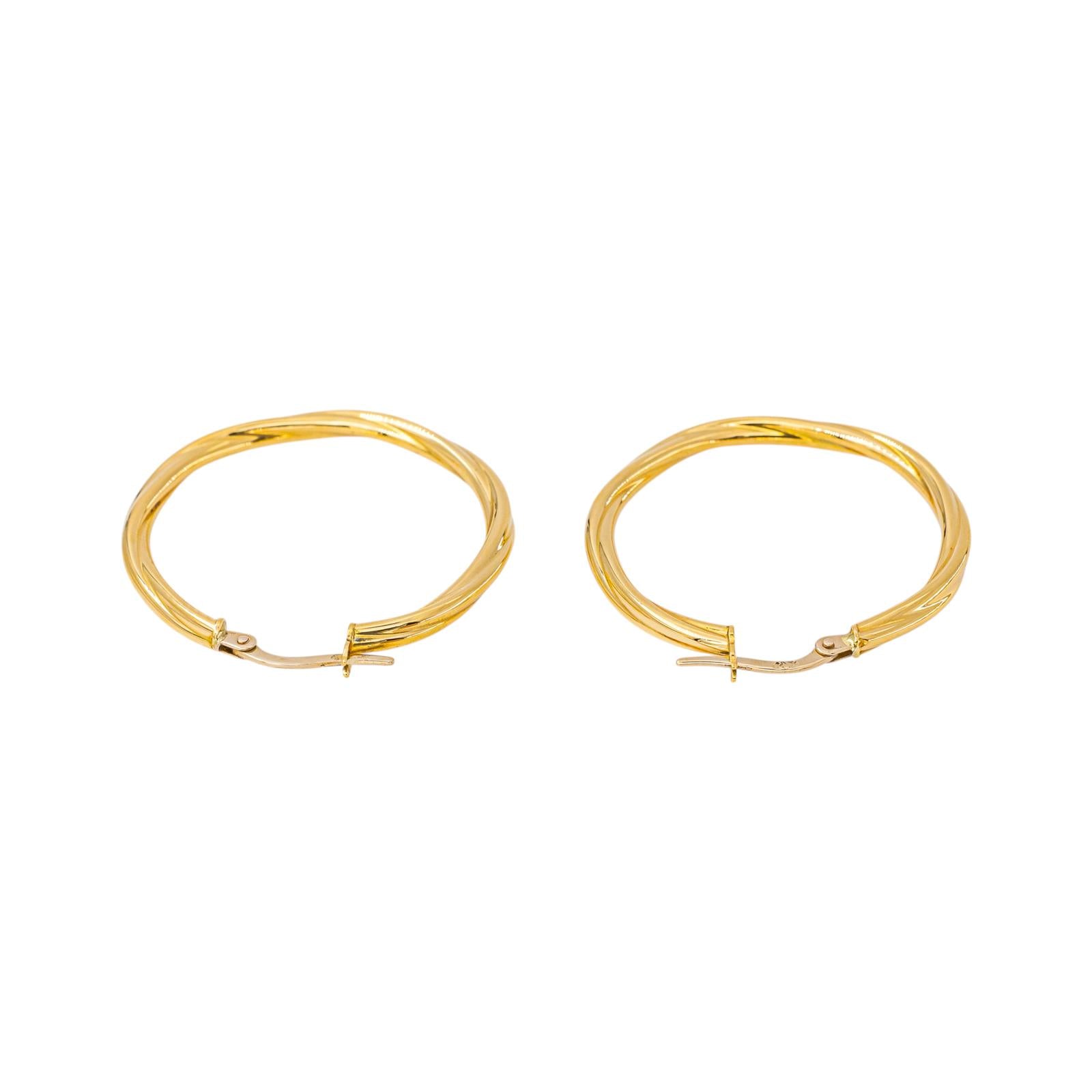 Yellow gold Hoop earrings