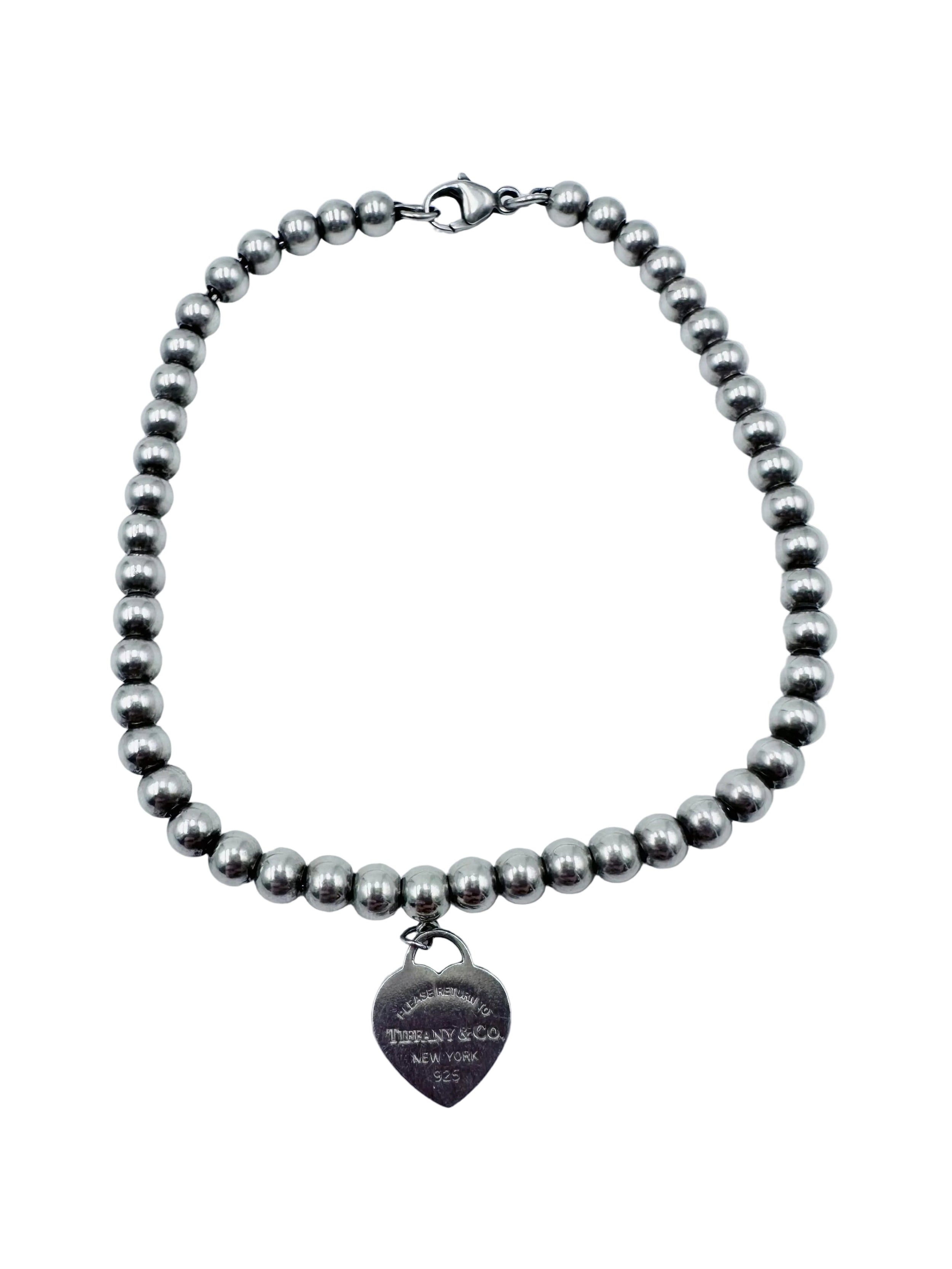 TIFFANY & CO. "Return to Tiffany" Silver Pearl Bracelet
