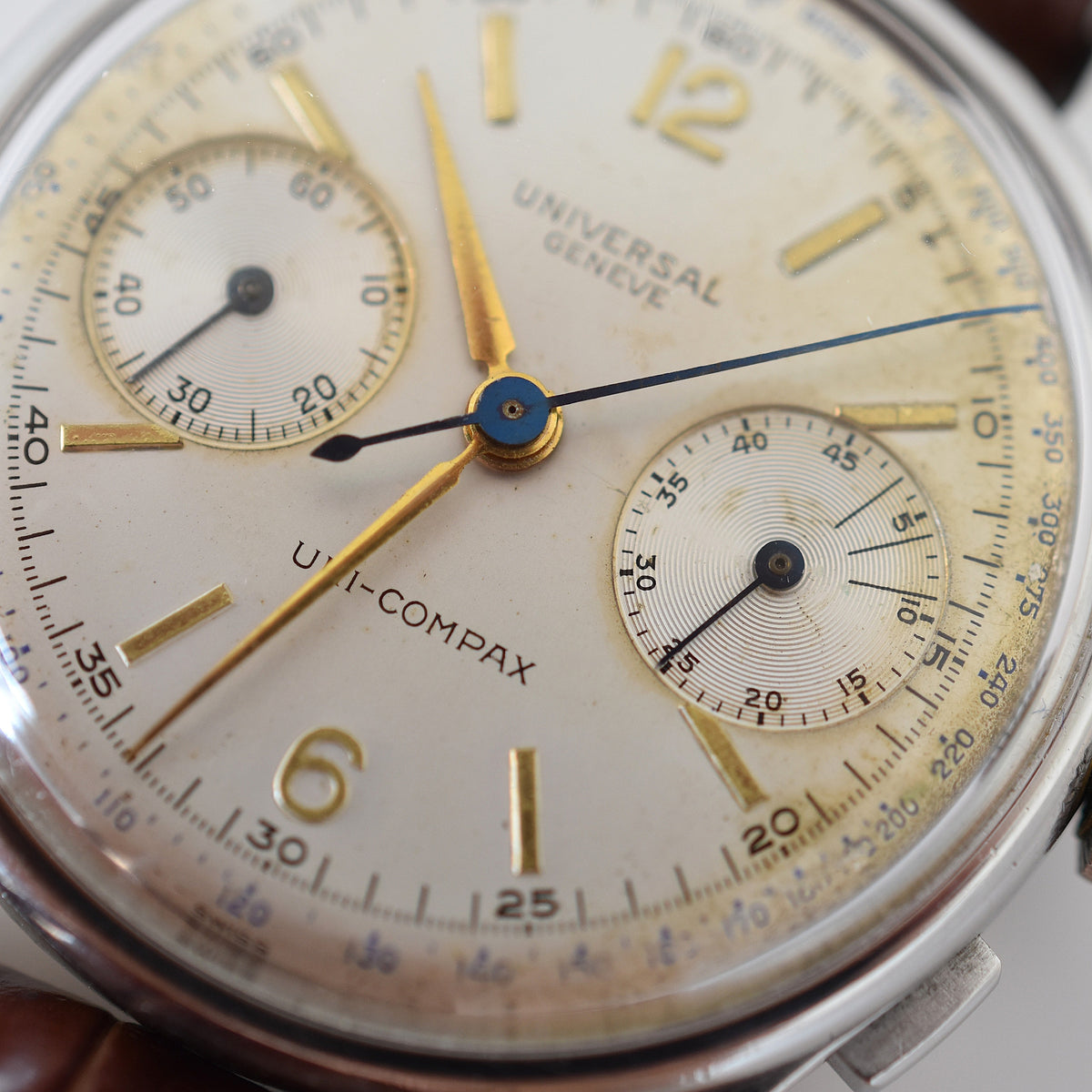 UNIVERSAL GENEVE "Uni-Compax" Steel Watch