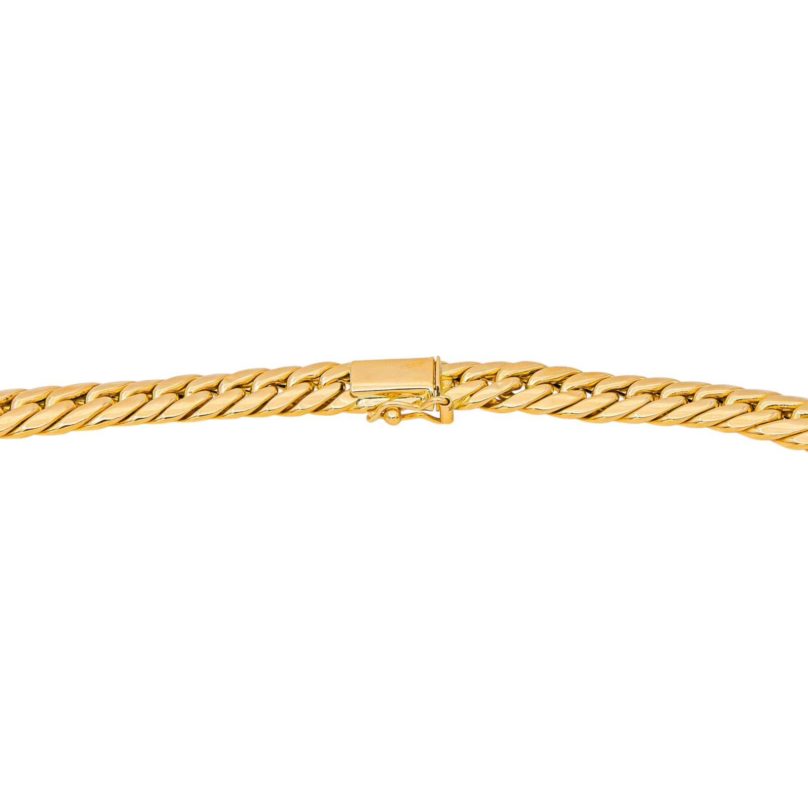 Yellow Gold English Link Necklace