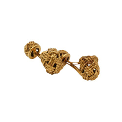 HERMÈS yellow gold cufflinks