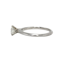 TIFFANY & CO. "Setting" Solitaire Ring in Platinum with a Diamond