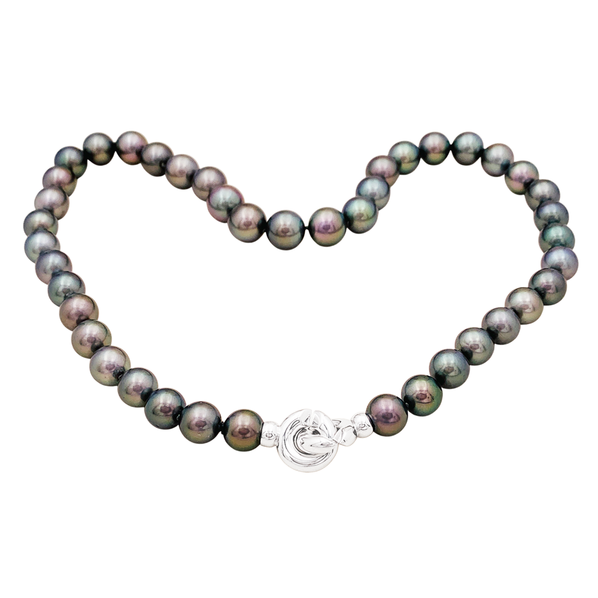 White Gold Pearl Necklace