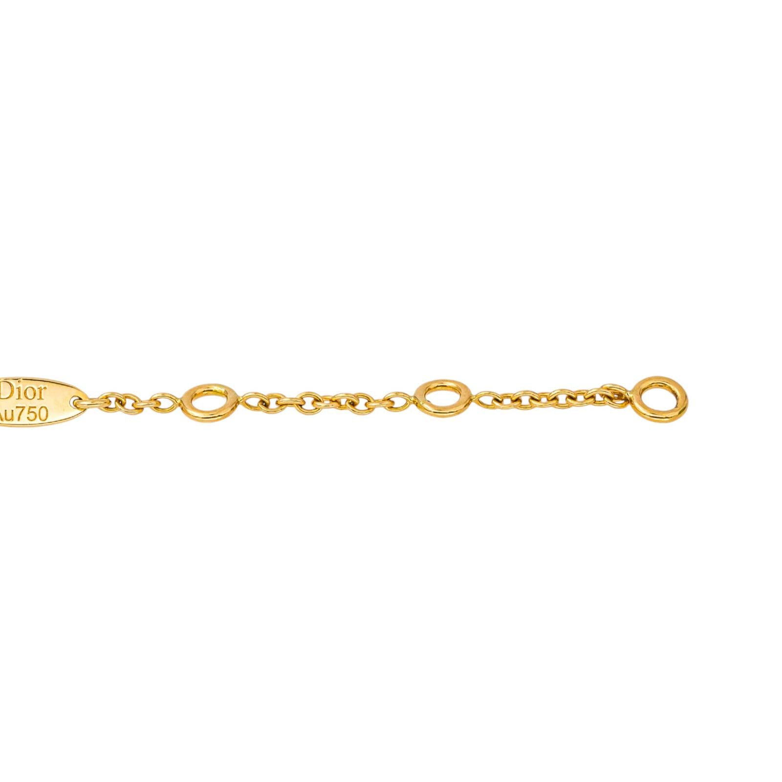 Dior "Rose des vents" Bracelet in Yellow gold with Diamonds