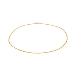 Yellow Gold Figaro Chain Necklace
