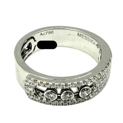 MESSIKA "Move Noa Pavée" PM Pave Ring in white gold and diamonds
