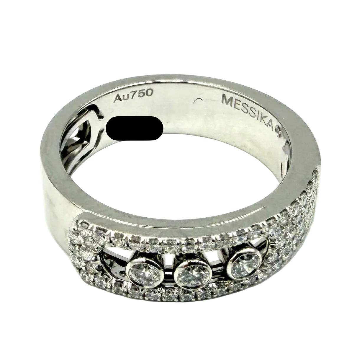 MESSIKA "Move Noa Pavée" PM Pave Ring in white gold and diamonds