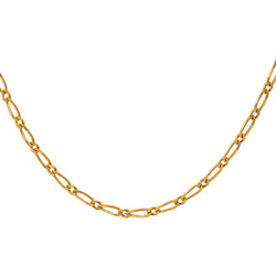 Yellow Gold Figaro Chain Necklace