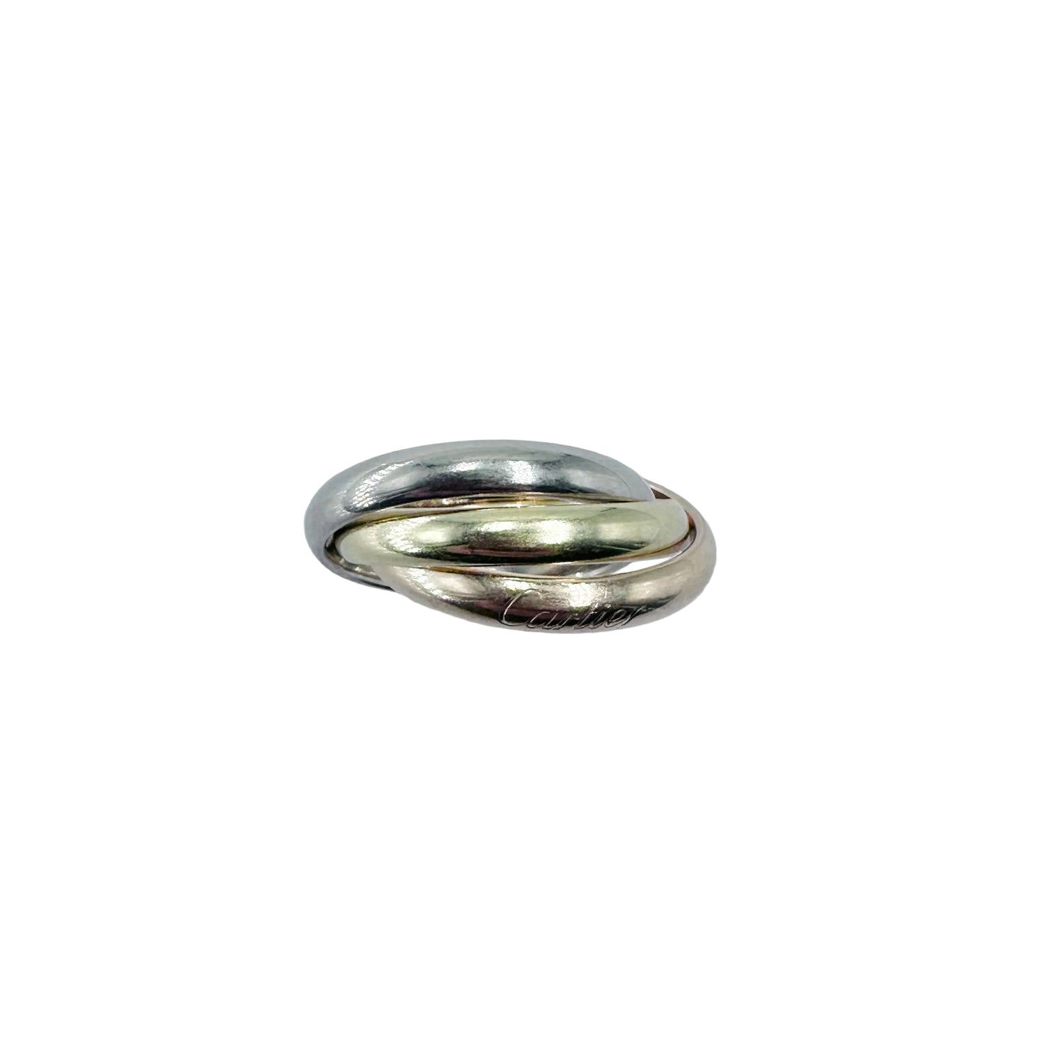 CARTIER "Trinity" Ring in white gold, yellow gold, and rose gold
