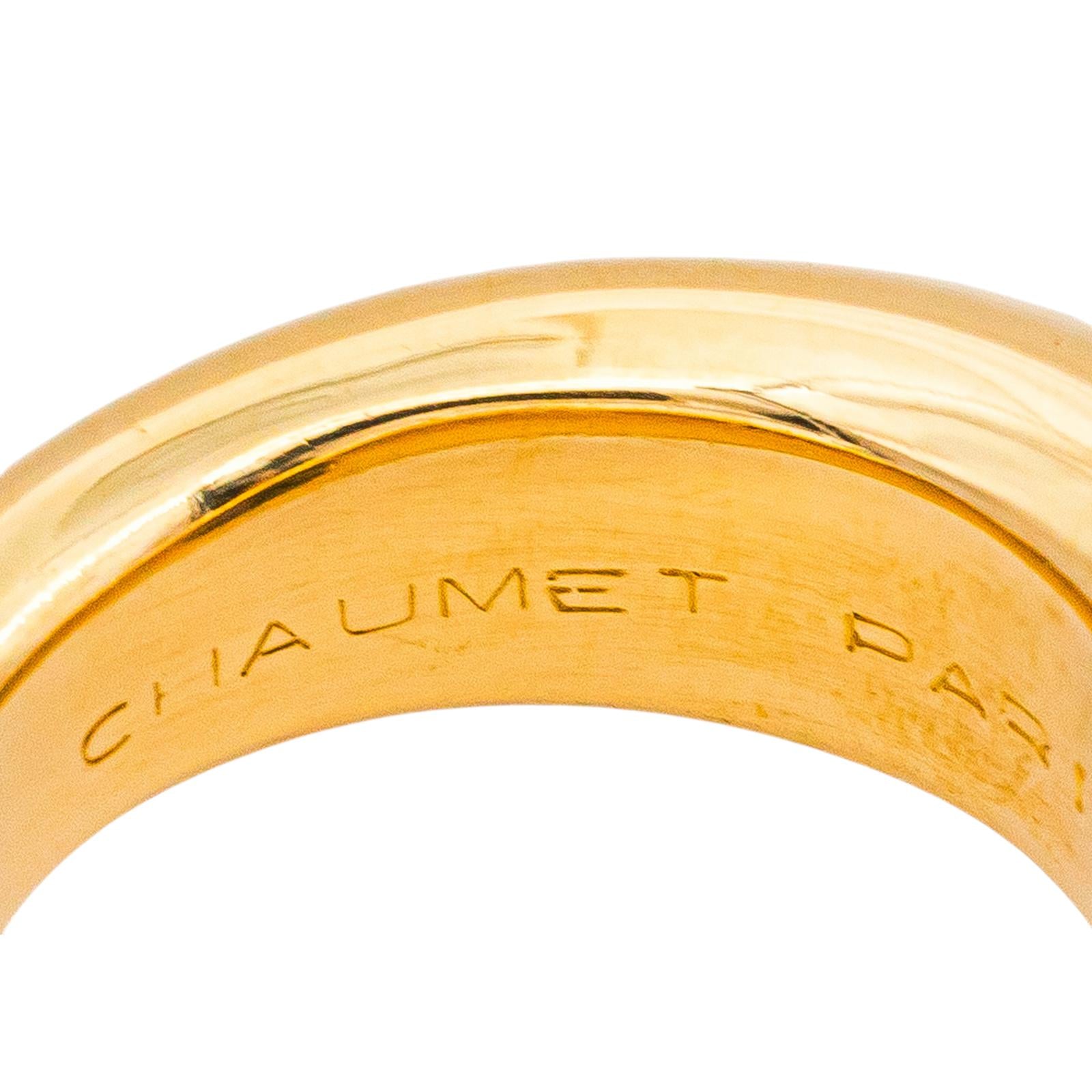 Chaumet Bague Jonc  Or jaune Saphir Violet