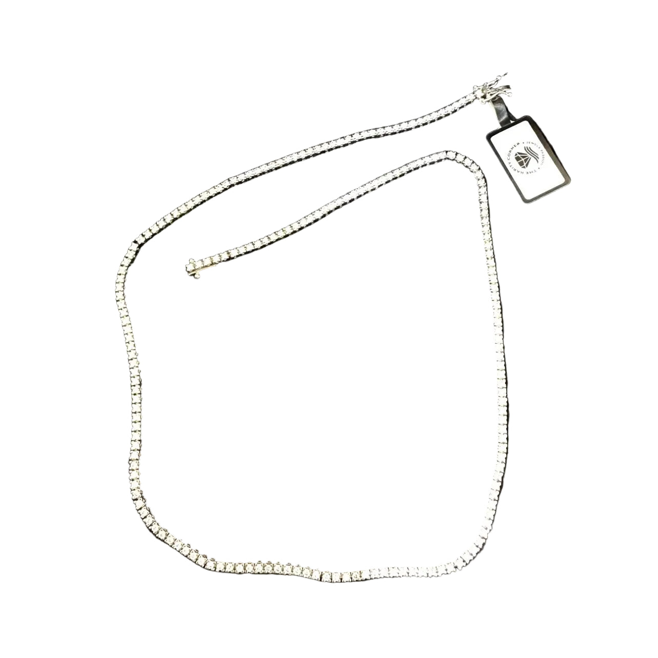 "Rivière" Necklace in White Gold and Diamonds