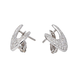 Boucles d'oreilles Or blanc Diamant