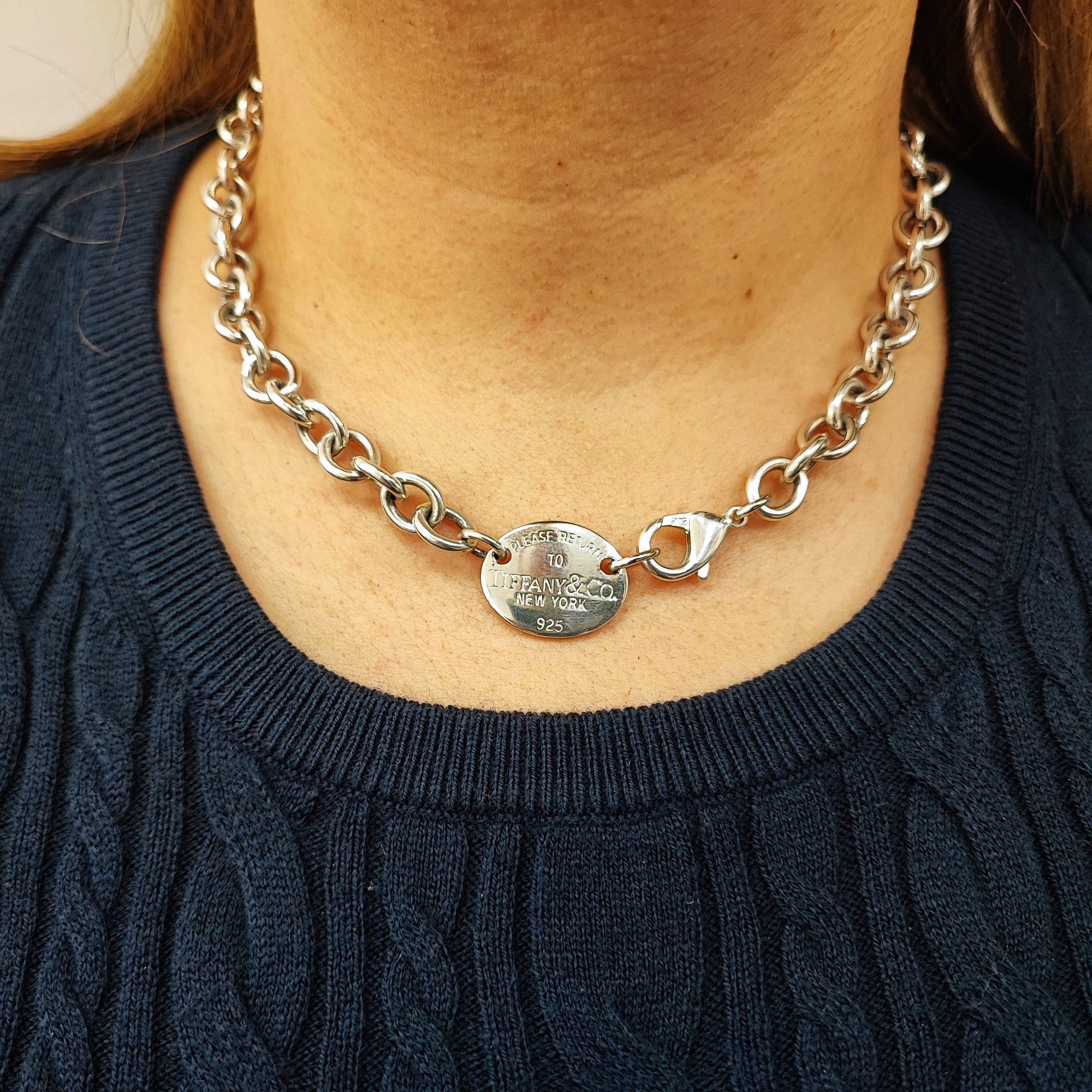 Necklace TIFFANY & CO "Return to Tiffany" in silver