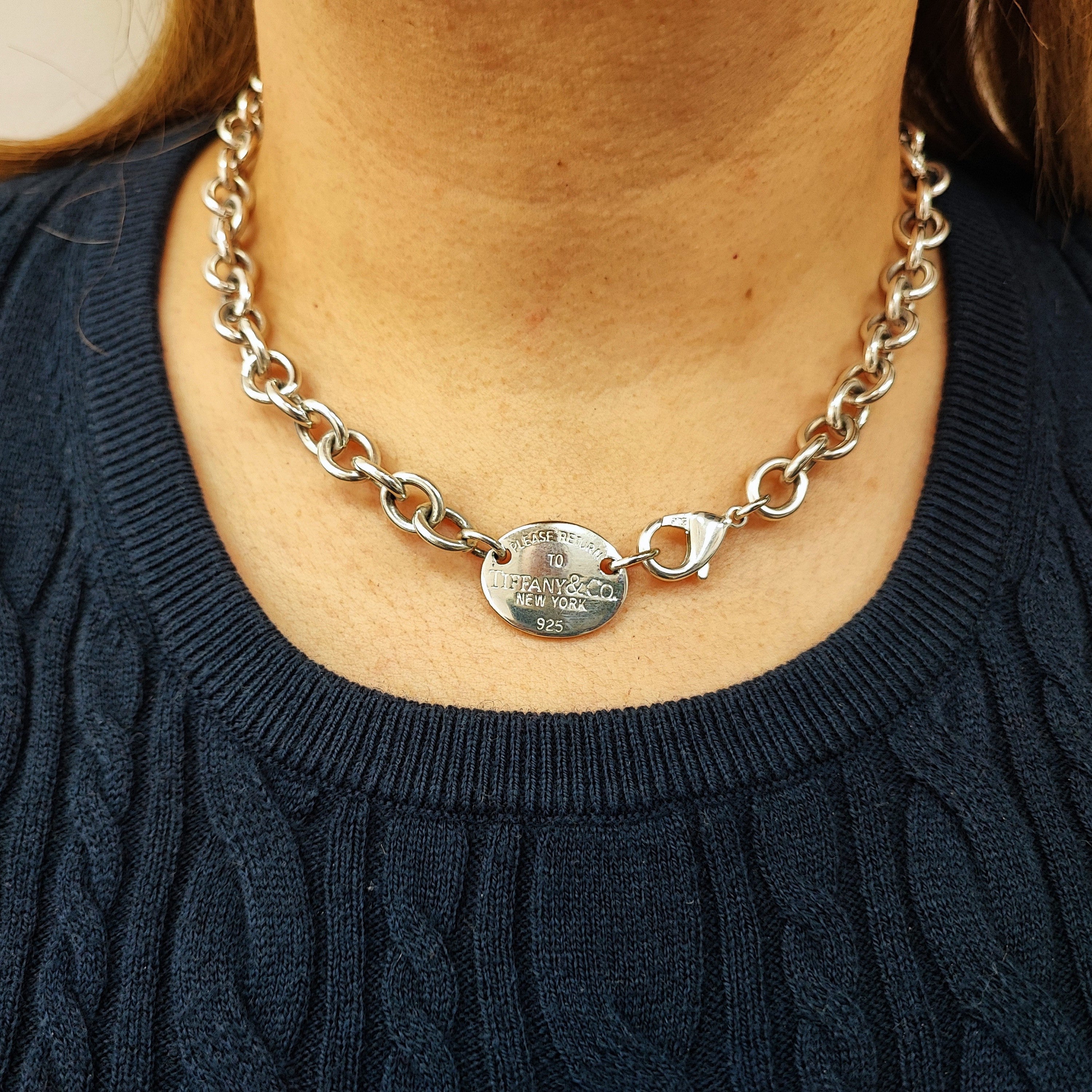 Necklace TIFFANY & CO "Return to Tiffany" in silver