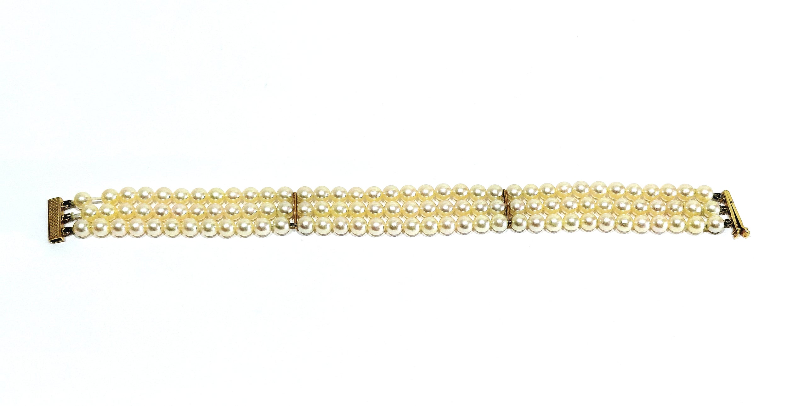 Gold and Pearl Bracelet
