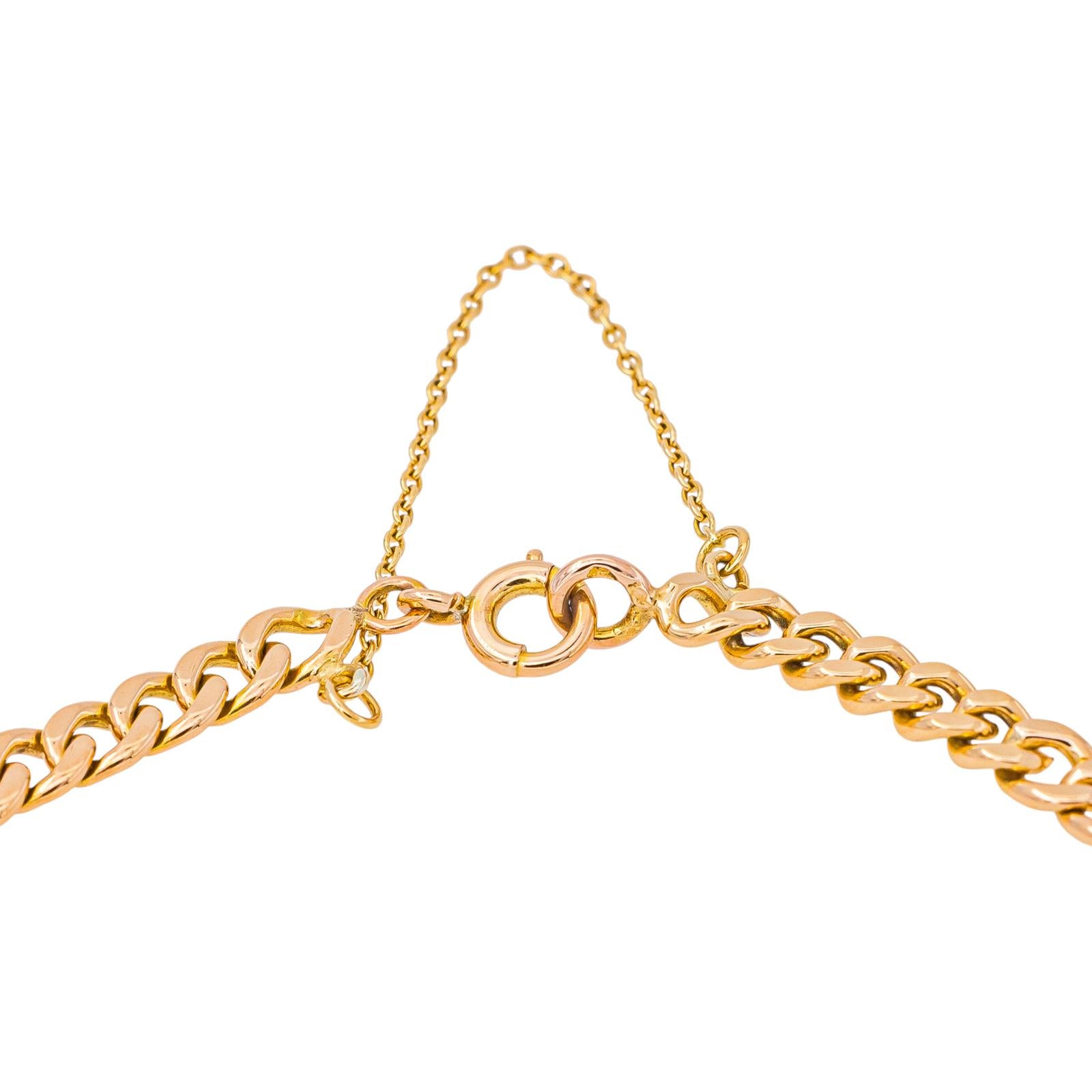 Rose gold Curb chain Bracelet