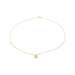 Yellow Gold Diamond Pendant Necklace