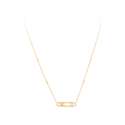 MESSIKA "Baby Move" PM Necklace with Pendant in Rose Gold and Diamonds
