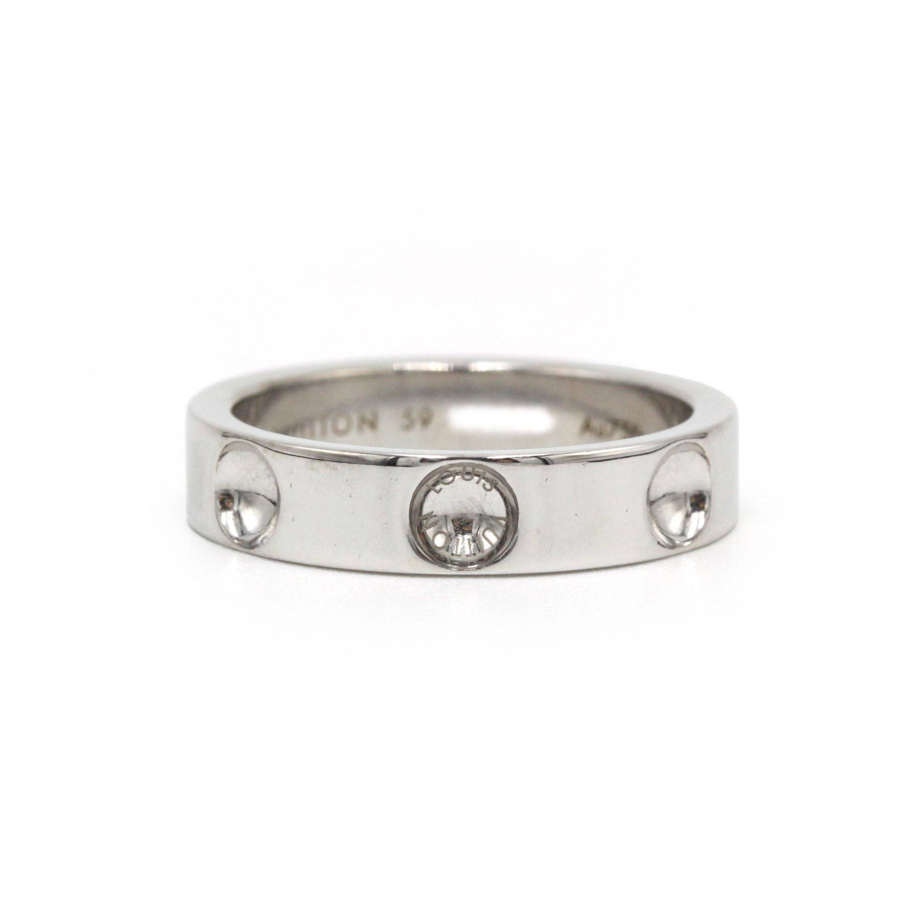 Louis VUITTON "Empreinte" Ring in White Gold