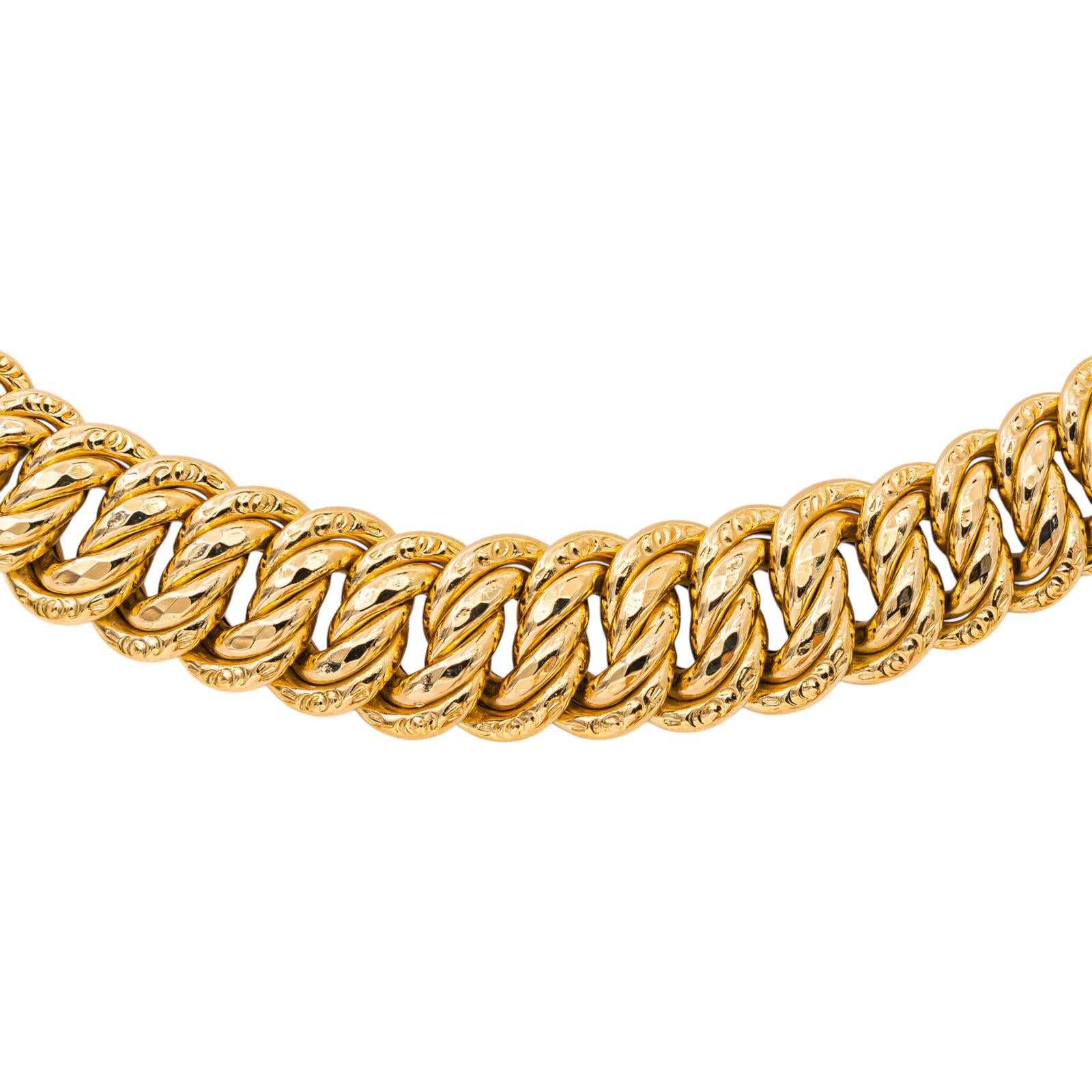 Collier Maille Américaine Or jaune