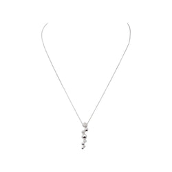 Collier Maille forçat Or blanc Diamant