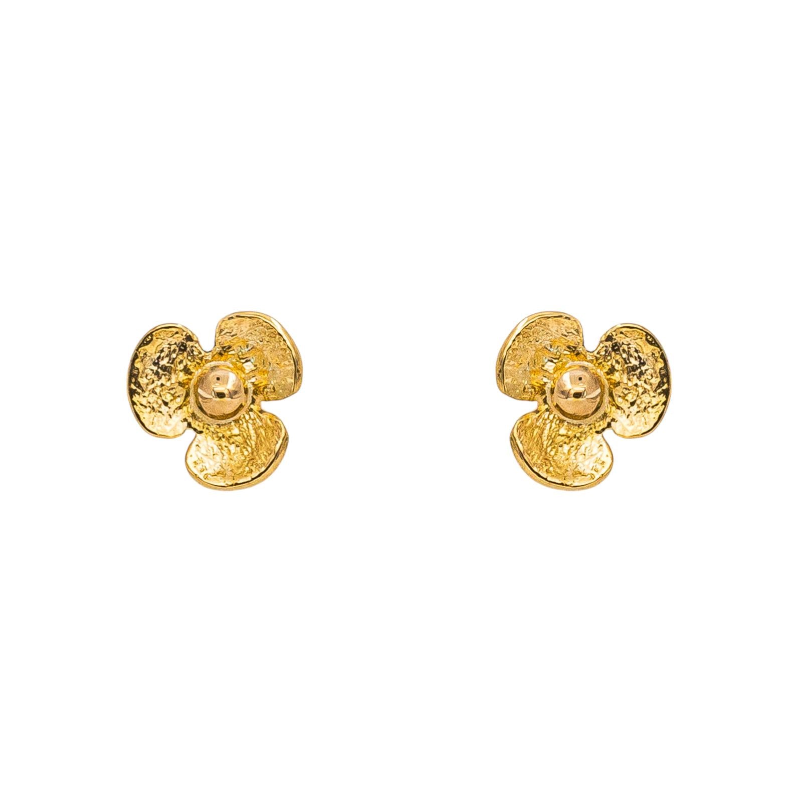 Boucles d'oreilles  Puces  Or jaune