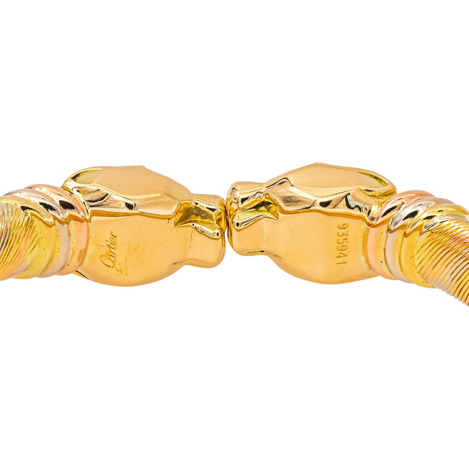 Cartier Bracelet Jonc Panthère Or jaune