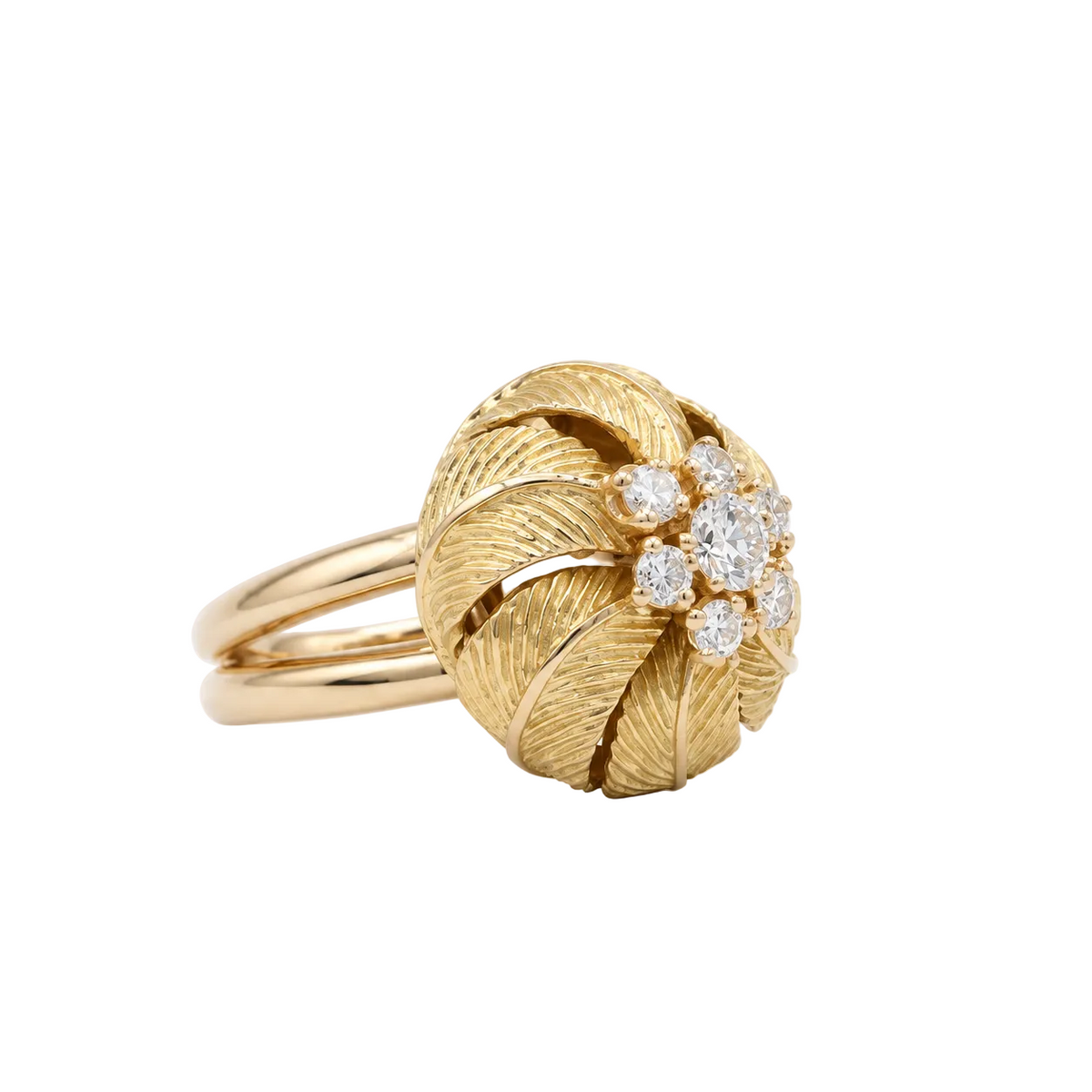 Yellow Gold and Diamond Cocktail Ring
