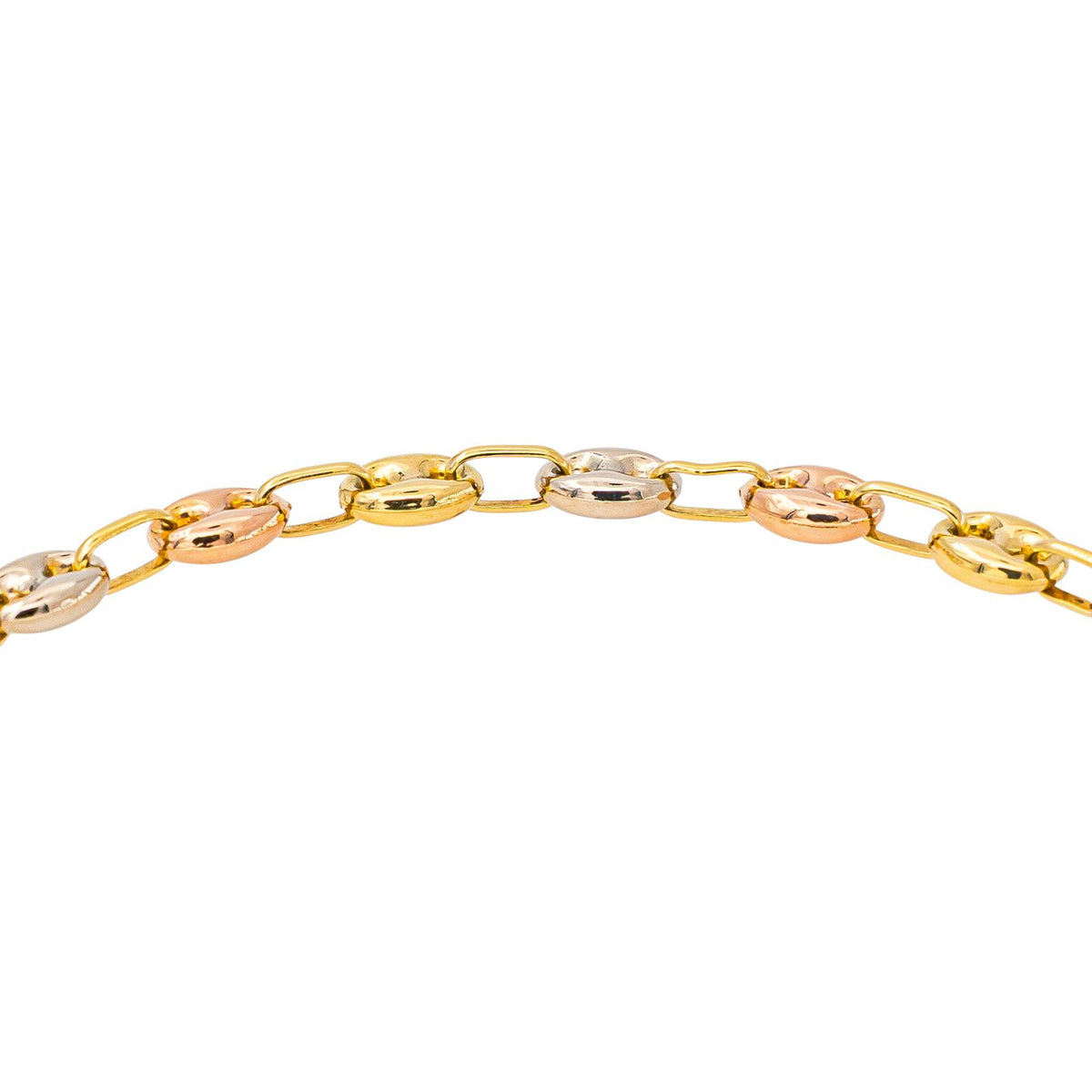 Yellow Gold Coffee Bean Bracelet