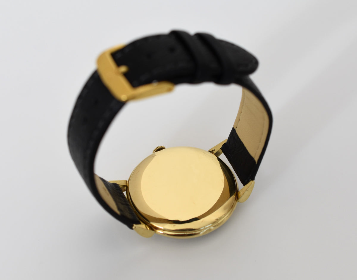 IWC Watch in Yellow gold and leather